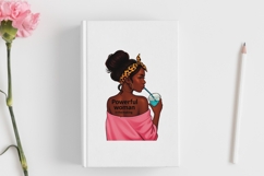 Motivational Melanin woman Sublimation PNG, Graphic Illustra Product Image 3