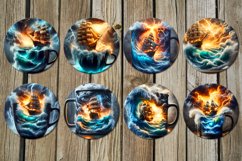 Fantasy | marine Car coaster &amp; key chain sublimation designs Product Image 3