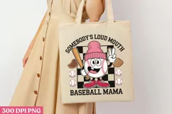 Somebody's Loud Mouth PNG, Baseball Mama Sublimation PNG Product Image 3