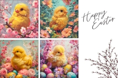 Cozy Easter Pillow Design, Easter Chick Pillow Case Product Image 3