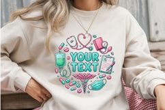 Personalized Nurse Sublimation Design, Your Text Medical Product Image 3