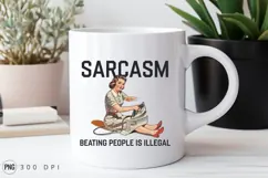 Sarcastic Retro Housewife Ironing Sublimation PNG Product Image 2