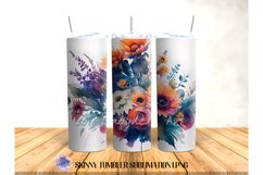 BOHO Flower 20 OZ Tumbler Sublimation Design PNG Product Image 3