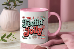 Feelin&#039; Jolly Sublimation PNG, Christmas Feelin&#039; Jolly PNG Product Image 3