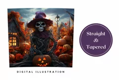 3D Halloween Monster Tumbler Wrap, 3D Halloween PNG Product Image 3