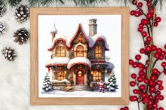 Beautiful Christmas Watercolor Clipart, Beautiful Christmas Product Image 3