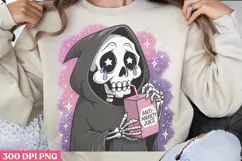 Anti anxiety PNG, Cute Grim Sublimation PNG Product Image 3
