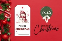 Cozy Winter Gift Tag Printable, Christmas Village Gift Tags Product Image 3