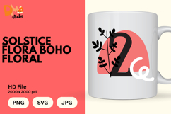 Solstice Flora Boho Floral Monogram Product Image 1