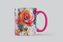 Pink Rose Bloom Digital Paper Product Image 3