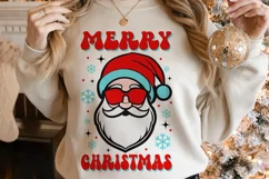 Merry Christmas SVG, Santa SVG, Groovy Christmas SVG Product Image 4
