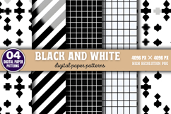Black and White Digital Background Paper PNG Product Image 1