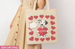 Love PNG, Valentine Dog Sublimation PNG Product Image 1
