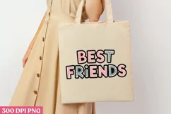 BEST FRIENDS PNG, Friendship Sublimation PNG Product Image 1