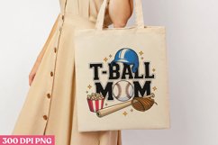 T-Ball Mom PNG, Baseball Mama Sublimation PNG Product Image 1