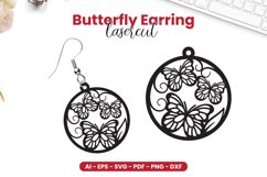 Butterfly Earring Lasercut Product Image 1