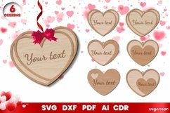 Valentines Tags | Laser Cut Gift | Glowforge Product Image 1