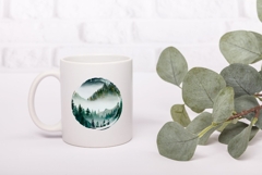 Watercolor Forest Illustration, Cartoon Forest PNG Product Image 3