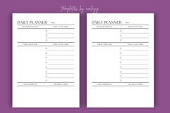 Modern Daily Planner Template | Canva Editable Daily Planner Product Image 3