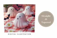 3D Halloween Tumbler Wrap, Funny Ghost Tumbler Design Product Image 3