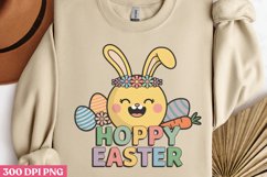Hoppy Easter PNG, Retro Easter Sublimation PNG Product Image 3