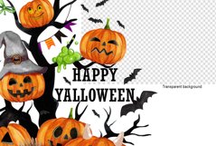 pumpkin for halloween tree, Autumn sublimation design Product Image 3