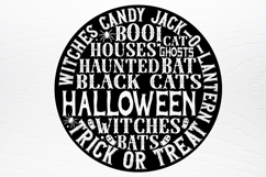 Round Halloween word art SVG Product Image 3