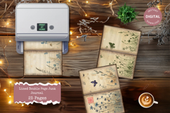 Simple Lined Junk Journal - Vintage Printable Paper Product Image 2