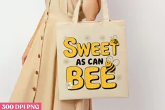 Sweet as Can Bee PNG, Bee Sublimation PNG Product Image 3