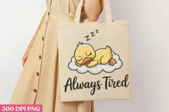 Always Tired PNG, Funny Animals Sublimation PNG Product Image 3