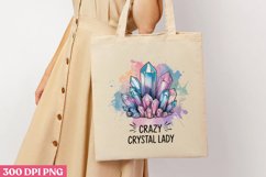 Crazy Crystal Lady PNG, Crystal Sublimation PNG Product Image 3