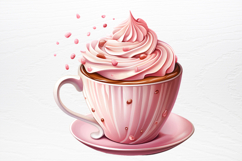 Christmas Hot Cocoa Cup Sublimation PNG Product Image 3