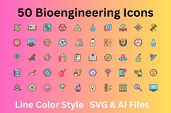 Bioengineering Icon Set 50 Glyph Icons - SVG And AI Files Product Image 2