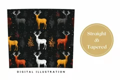 Deer Tumbler Wrap Design, Deer Sublimation Tumbler PNG Product Image 3