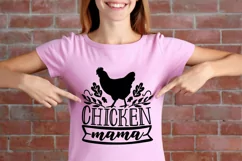 Chicken Mama Svg, Chicken Lady Svg, Farmhouse Chicken Svg. Product Image 4