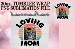 Vibrant Hearts 20oz tumbler wrap, Cat Lover Product Image 1