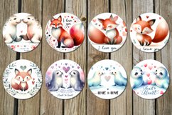 Valentine animals | fox &amp; seal Car coaster &amp; key chain Product Image 3