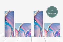 Liquid Tumbler Sublimation Designs, Purple Tumbler PNG Product Image 3