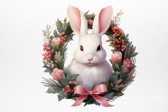 Chirstmas Bunnies Clipart PNG Product Image 3