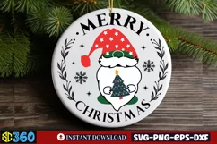 Merry christmas SVG, Christmas SVG, Christmas Porch Sign SVG Product Image 3