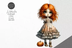 Halloween clipart, Doll clipart, Autumn clipart Product Image 1