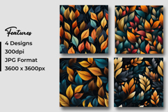 Autumn Golden Leaves Digital Paper Product Image 3