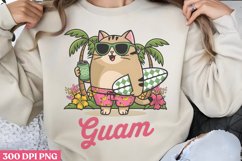 Guam PNG, Funny Cat Sublimation PNG Product Image 3