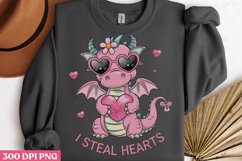 I steal hearts PNG, Retro Valentines Sublimatio PNG Product Image 3