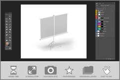 Projector Screen Mockup Product Image 3