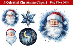 Celestial Christmas Clipart Sublimation PNG Product Image 1