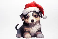 Christmas Dog Sublimation Clipart PNG Product Image 3