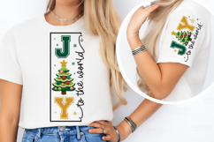 Joy To The World PNG, Joy Yarn PNG, Merry Christmas Faux Product Image 3