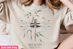 Delicate perseverance PNG, Positive Dragonfly Sublimation PN Product Image 3