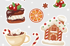 New Year Stickers PNG. Christmas cute. vector file Product Image 3